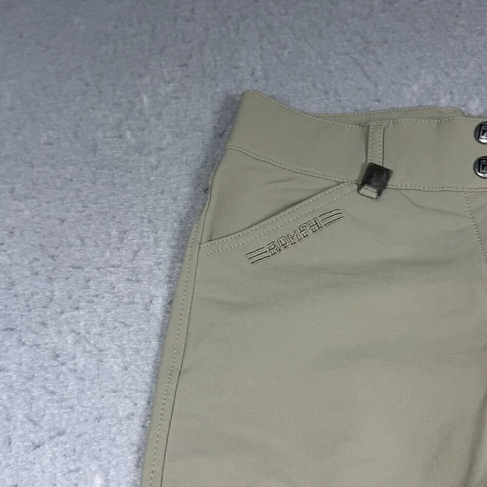 Romfh Child’s Knee Patch Equestrian Riding Breeches Girl’s Size 16 Tan Khaki